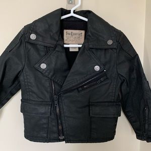 Toddler Polo Ralph Lauren coated denim Moto jacket
